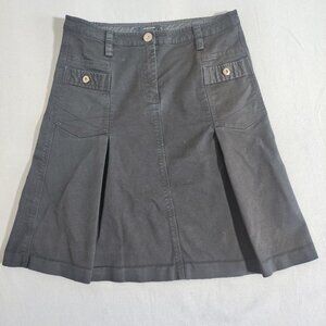 Vero Moda twill skirt woman's size EU 38 (US 8) black colour patch flap pockets
